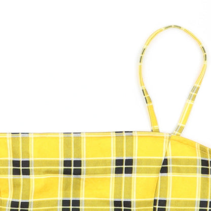 Womens UK Size S H&M Yellow Camisole Tank