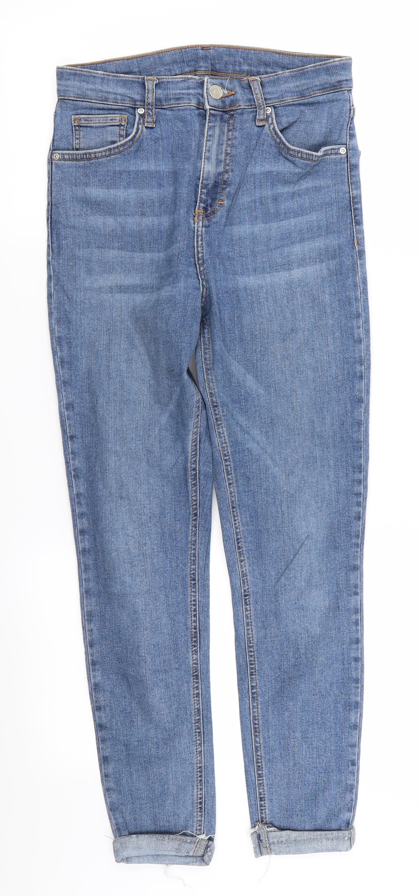 Topshop Womens Blue   Skinny Jeans Size 28 in L30 in