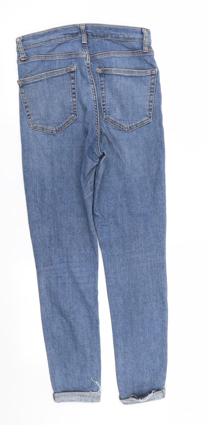 Topshop Womens Blue   Skinny Jeans Size 28 in L30 in