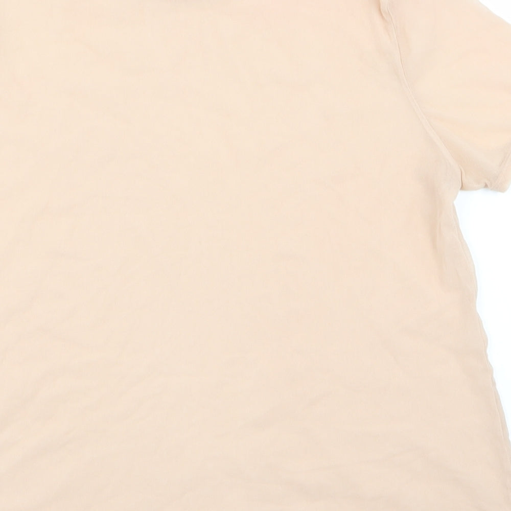 Womens UK Size 6 Misspap Pink Basic T-Shirt