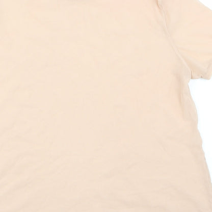 Womens UK Size 6 Misspap Pink Basic T-Shirt