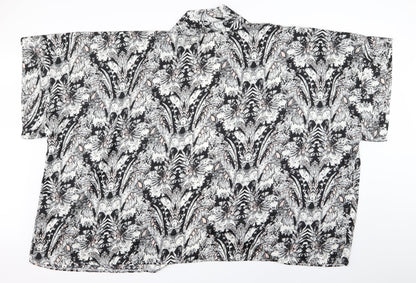 Fashion Union Womens Multicoloured Geometric  Cardigan Jumper Size M