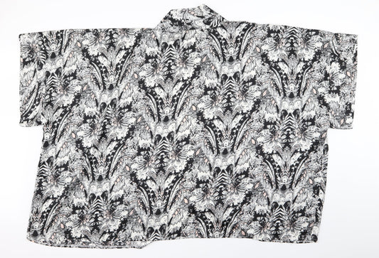 Fashion Union Womens Multicoloured Geometric  Cardigan Jumper Size M