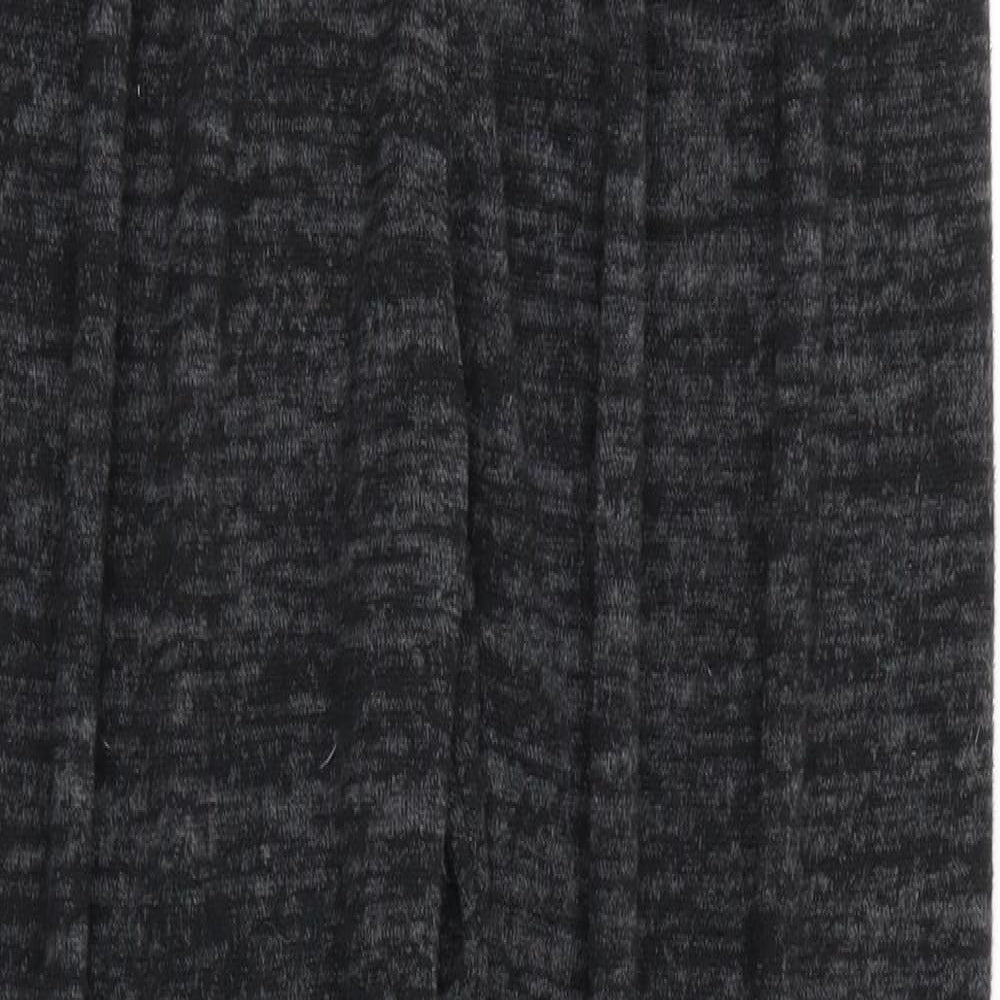 Womens UK Size 4 Preworn Regular Fit Sweatpants Black Trousers