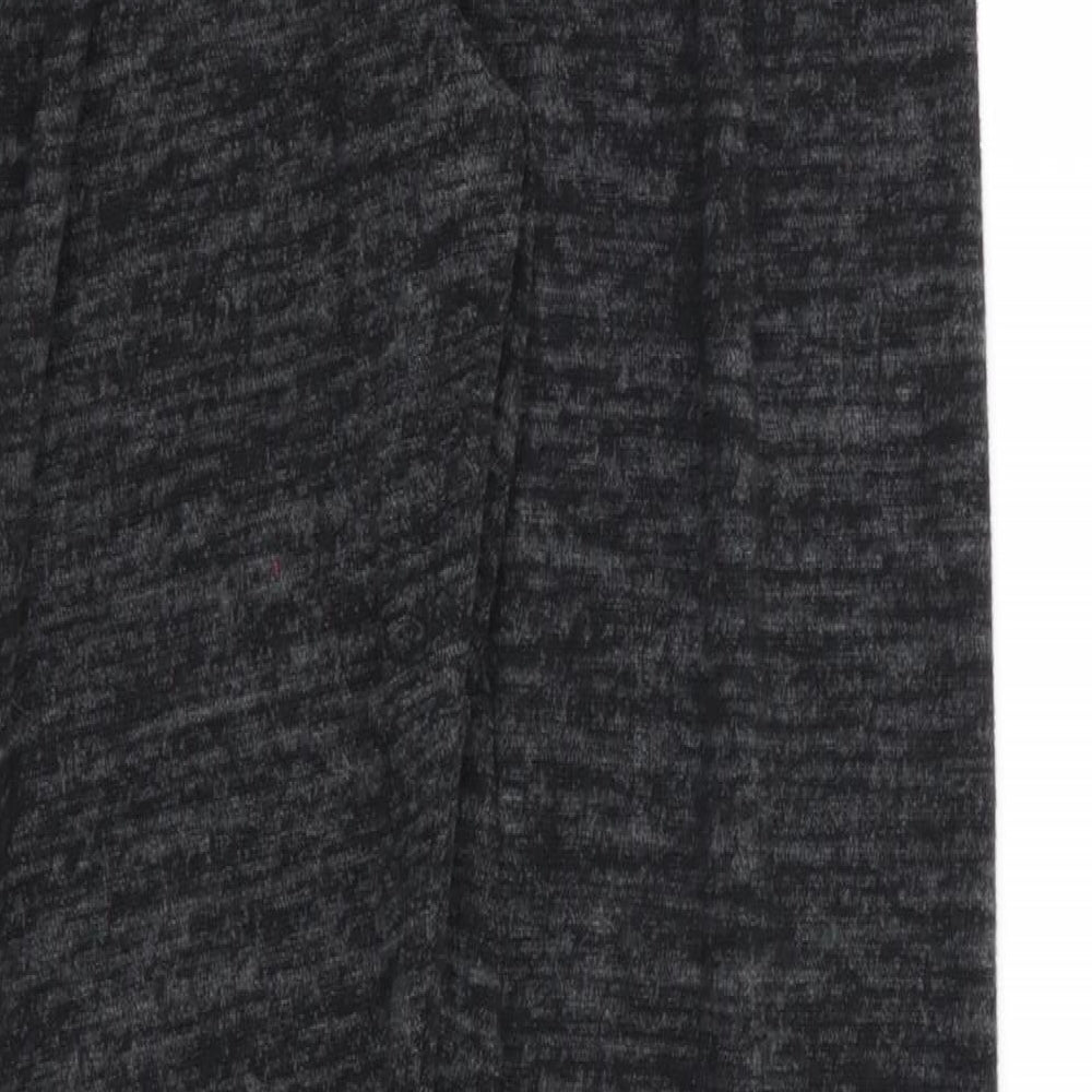 Womens UK Size 4 Preworn Regular Fit Sweatpants Black Trousers
