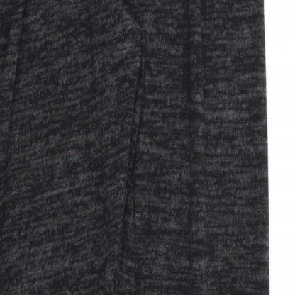 Womens UK Size 4 Preworn Regular Fit Sweatpants Black Trousers