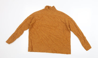 Warehouse Womens Yellow  Knit Pullover Jumper Size S