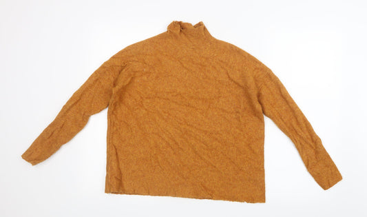 Warehouse Womens Yellow  Knit Pullover Jumper Size S