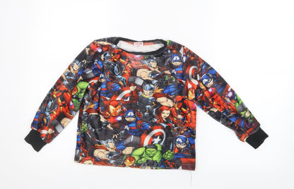 Matalan Boys Blue Geometric   Pyjama Top Size 7 Years  - Marvel