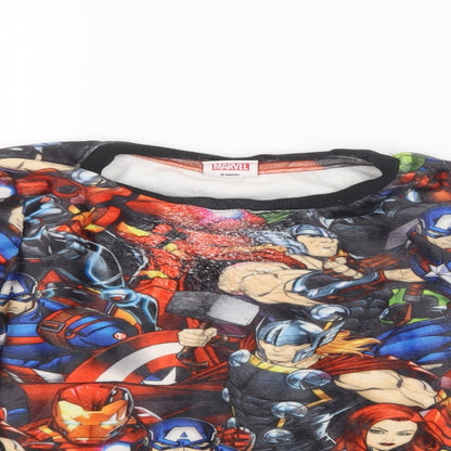 Matalan Boys Blue Geometric   Pyjama Top Size 7 Years  - Marvel