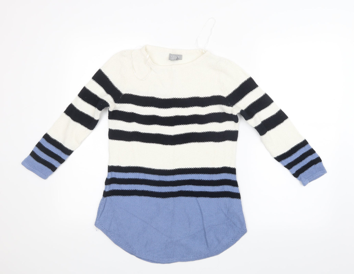 Kenar Womens Blue  Knit Pullover Jumper Size M
