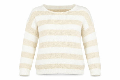 Primark Womens White  Knit Pullover Jumper Size 10