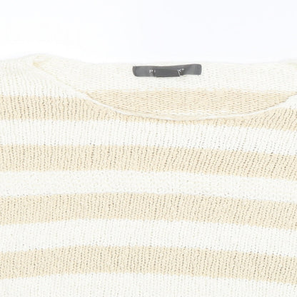 Primark Womens White  Knit Pullover Jumper Size 10