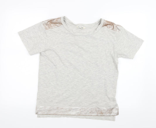 Miss Selfridge Womens Grey   Basic T-Shirt Size 10