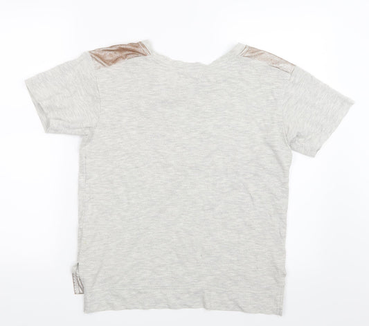 Miss Selfridge Womens Grey   Basic T-Shirt Size 10