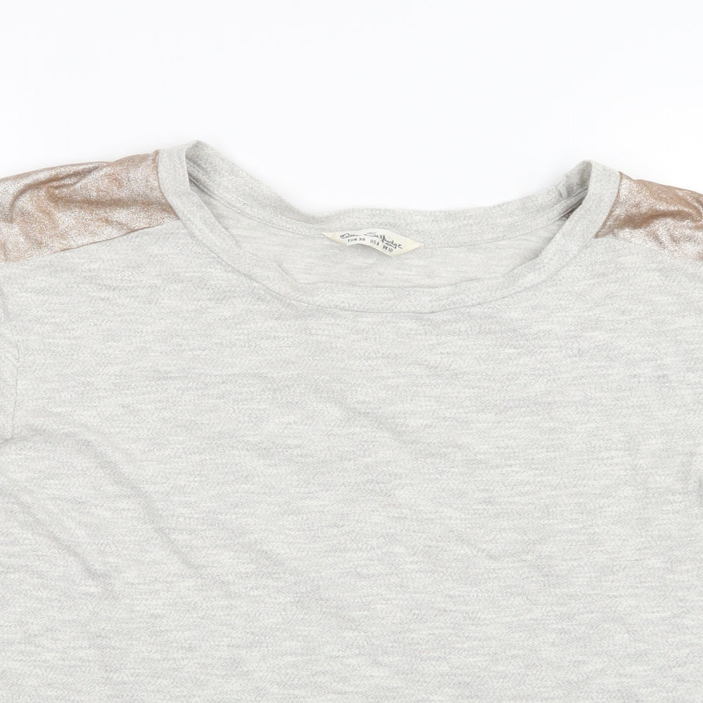 Miss Selfridge Womens Grey   Basic T-Shirt Size 10
