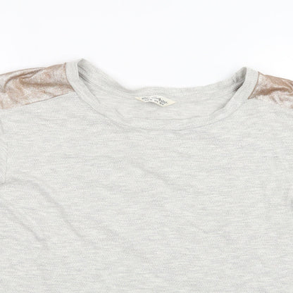Miss Selfridge Womens Grey   Basic T-Shirt Size 10