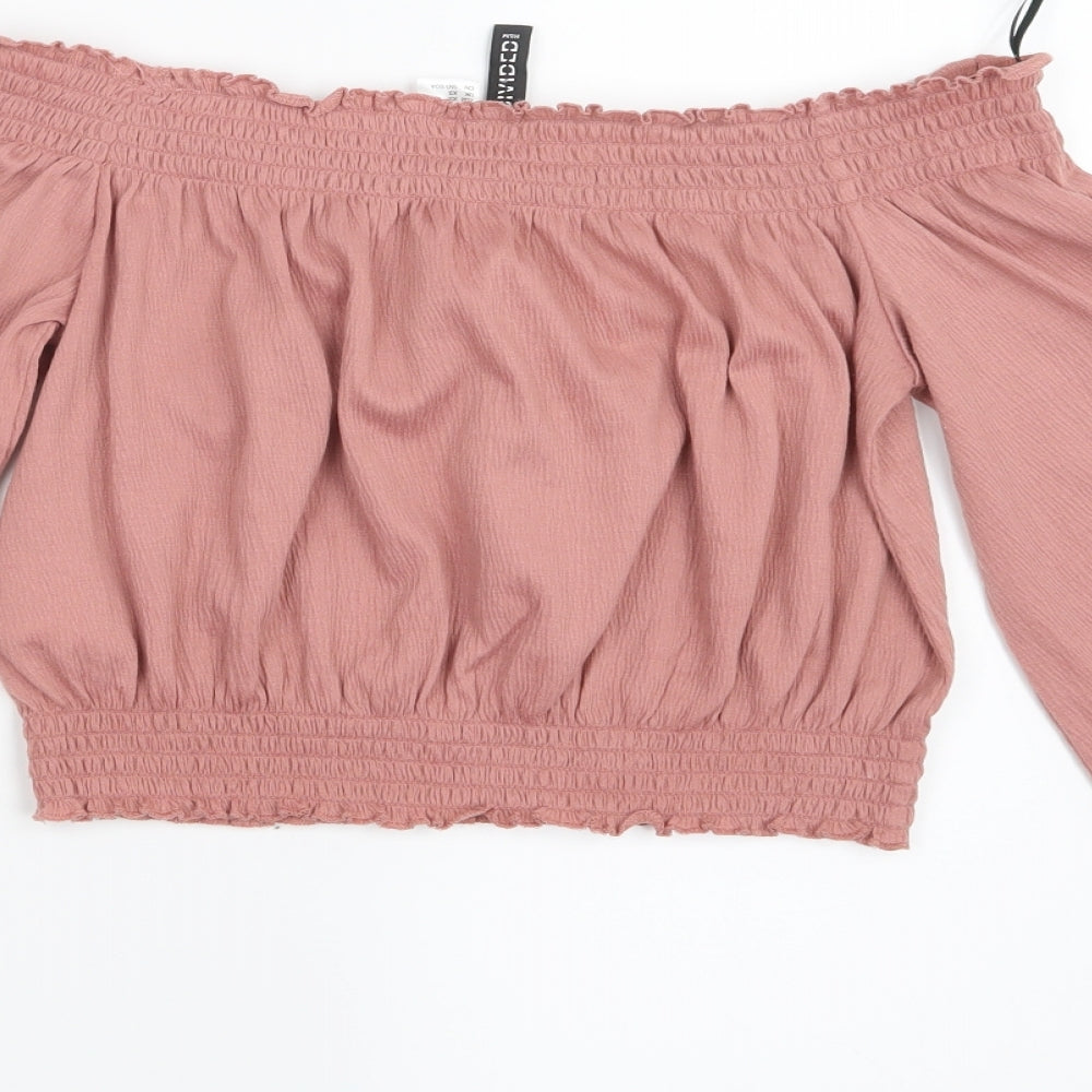 Divided by H&M Womens Pink   Cropped T-Shirt Size XS