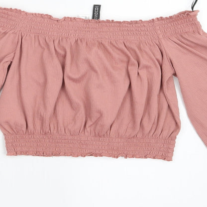 Divided by H&M Womens Pink   Cropped T-Shirt Size XS