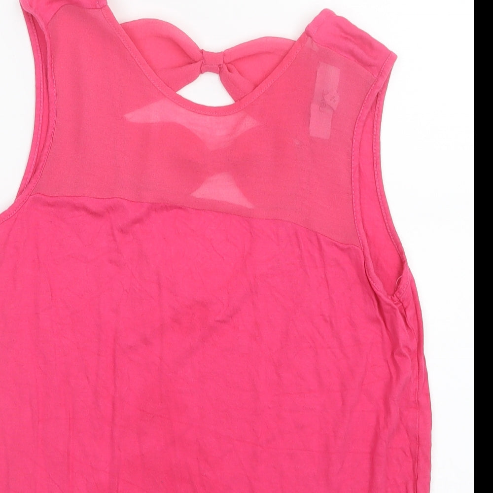 Womens UK Size 8 NEXT Pink Camisole T-Shirt