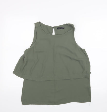 Womens UK Size 14 Select Green Basic Blouse