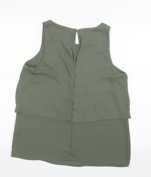 Womens UK Size 14 Select Green Basic Blouse