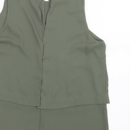 Womens UK Size 14 Select Green Basic Blouse