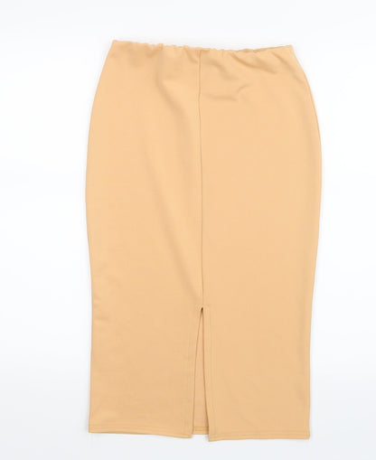 Missguided Womens Beige   Straight & Pencil Skirt Size 8