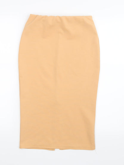 Missguided Womens Beige   Straight & Pencil Skirt Size 8