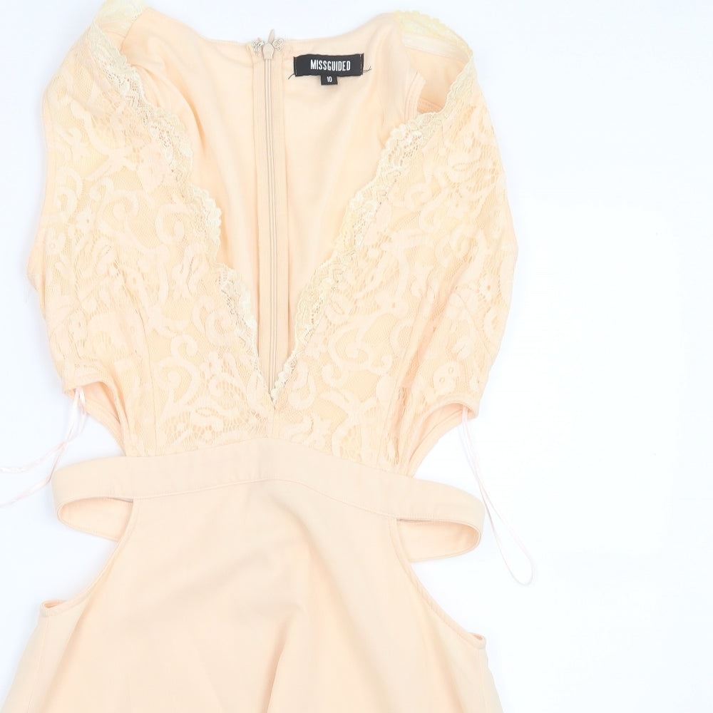 Missguided Womens Pink   A-Line  Size 10