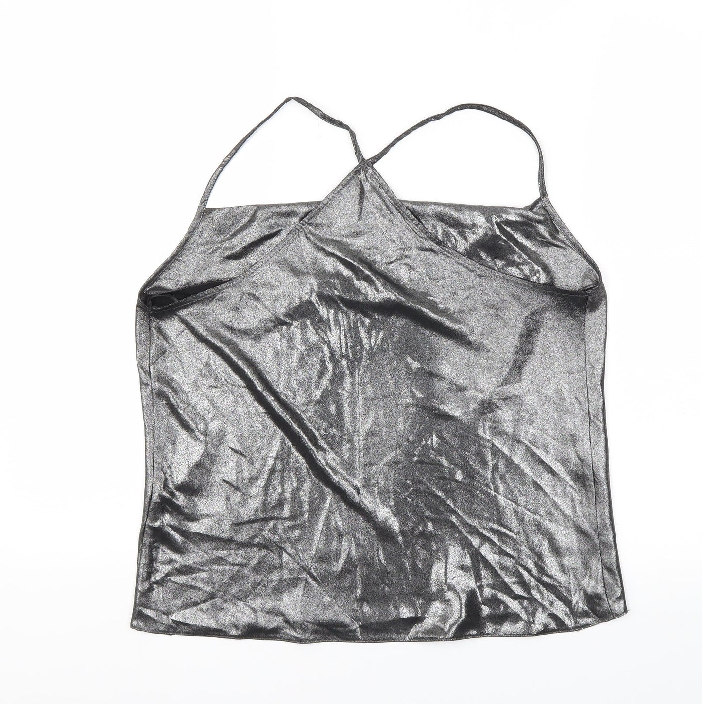 Miss Selfridge Womens Grey   Basic Blouse Size 10