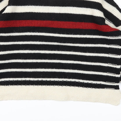 Topshop Womens Multicoloured Striped  Pullover Jumper Size 10