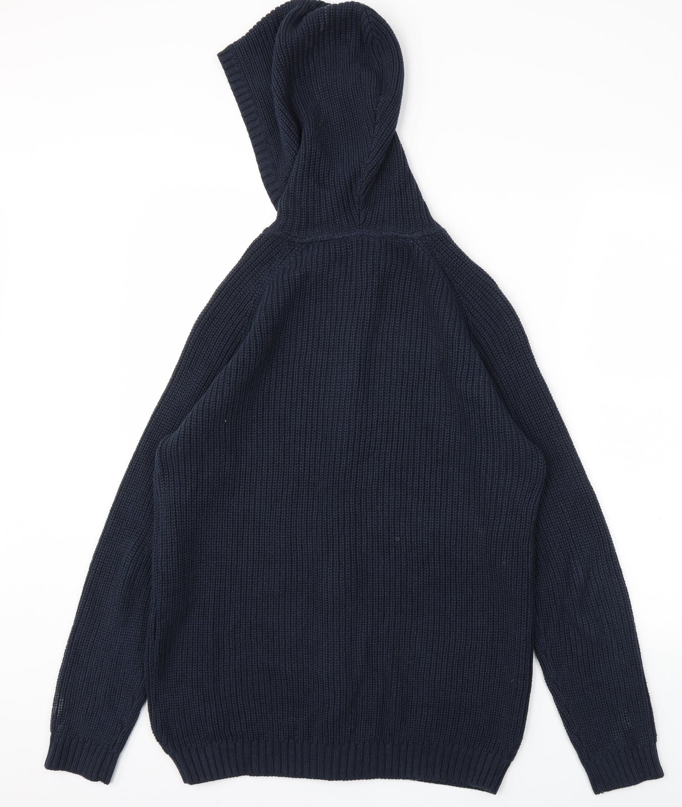 !Solid Womens Blue   Full Zip Jumper Size L
