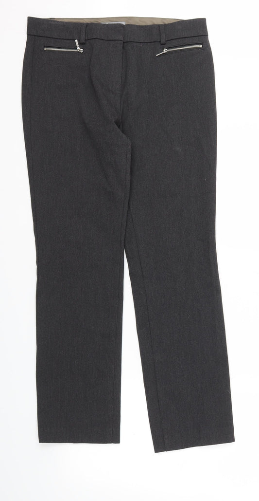 M&S Womens Grey   Trousers  Size 12 L29 in