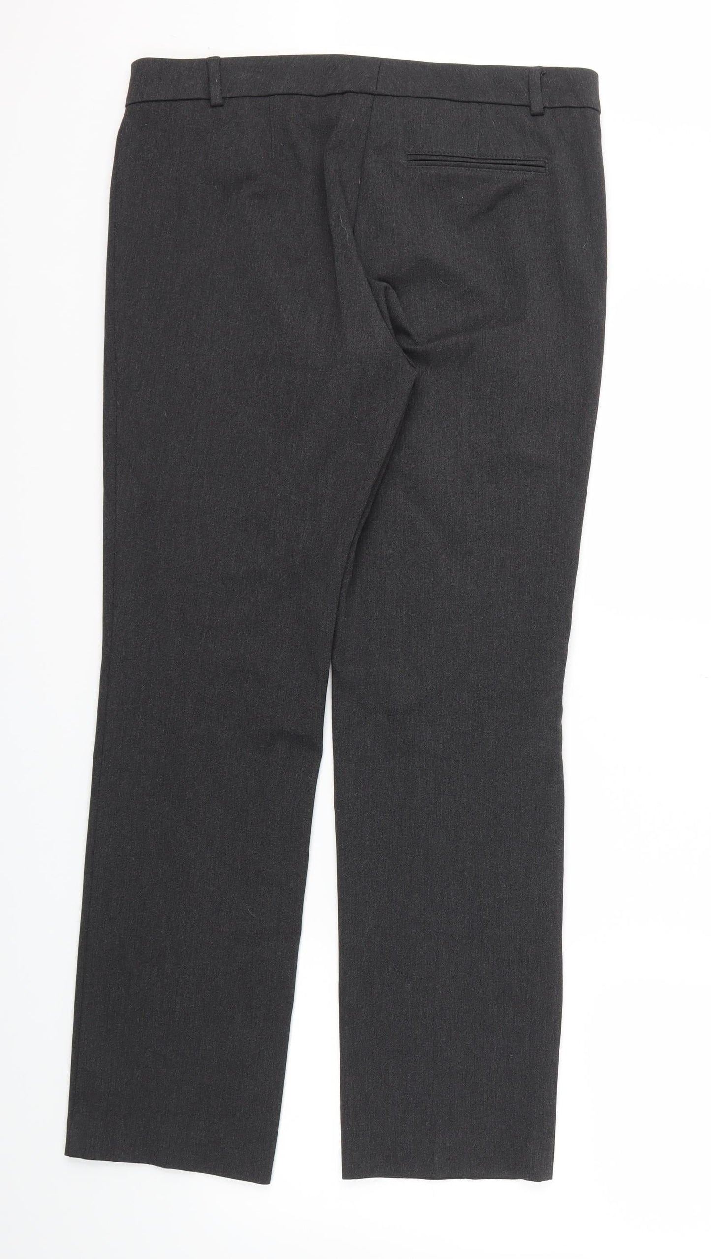 M&S Womens Grey   Trousers  Size 12 L29 in