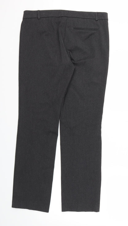 M&S Womens Grey   Trousers  Size 12 L29 in