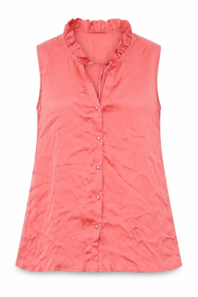 Womens UK Size S Spense Pink Basic Blouse