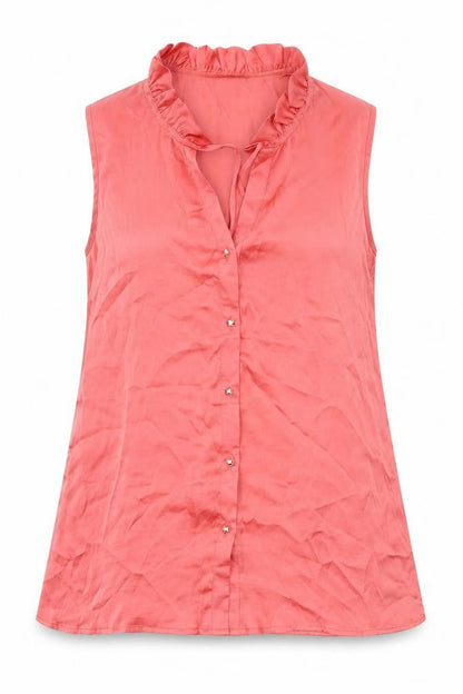 Womens UK Size S Spense Pink Basic Blouse