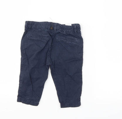 Zara Boys Blue Ikat  Cargo Trousers Size 3-6 Months