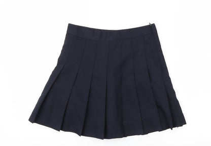 swib  Girls Blue Ikat  Flare Skirt Size S