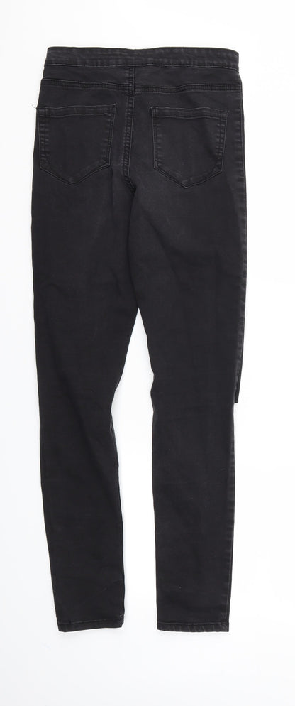 Denim & Co. Womens Black   Skinny Jeans Size 10 L28 in