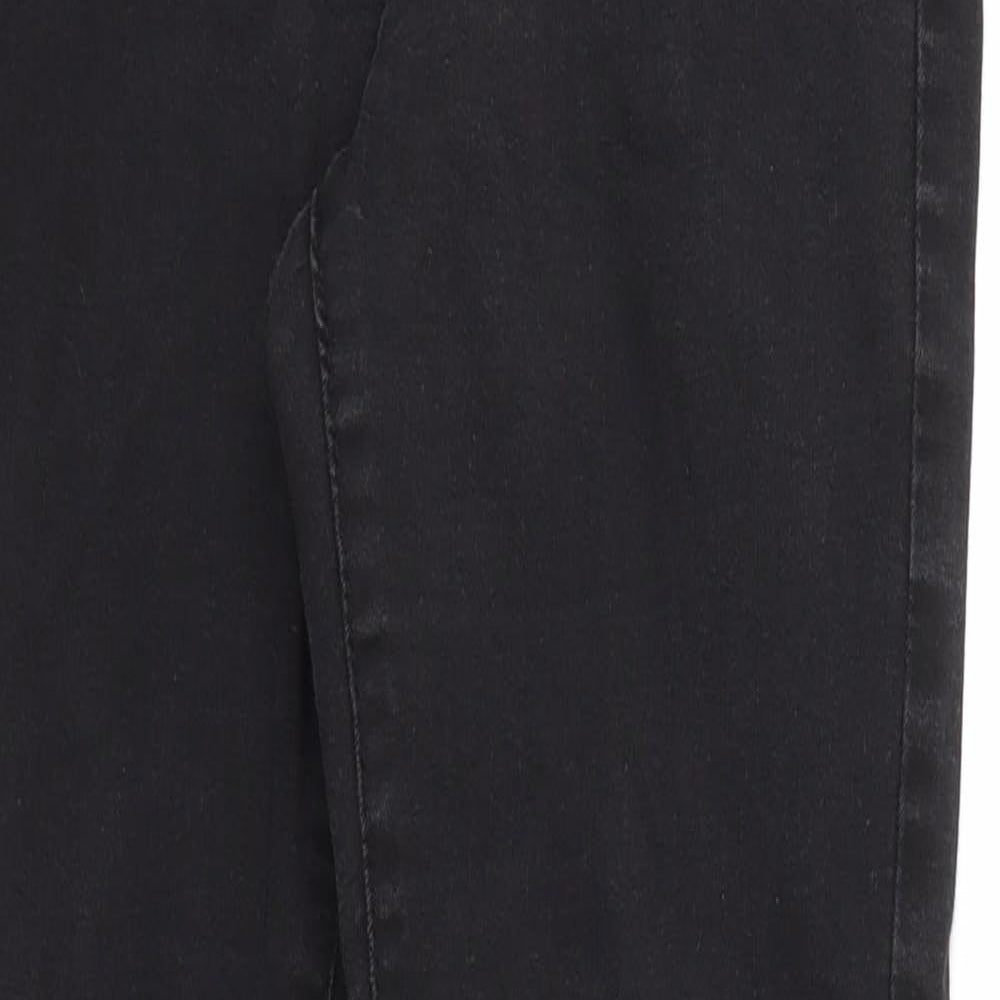 Denim & Co. Womens Black   Skinny Jeans Size 10 L28 in