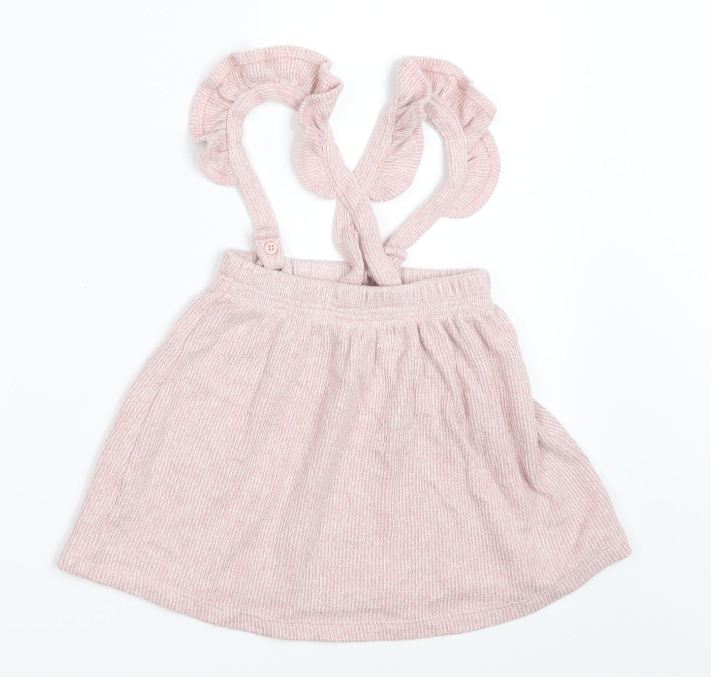 George Girls Pink   Pinafore/Dungaree Dress  Size 12-18 Months