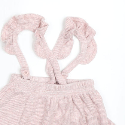 George Girls Pink   Pinafore/Dungaree Dress  Size 12-18 Months