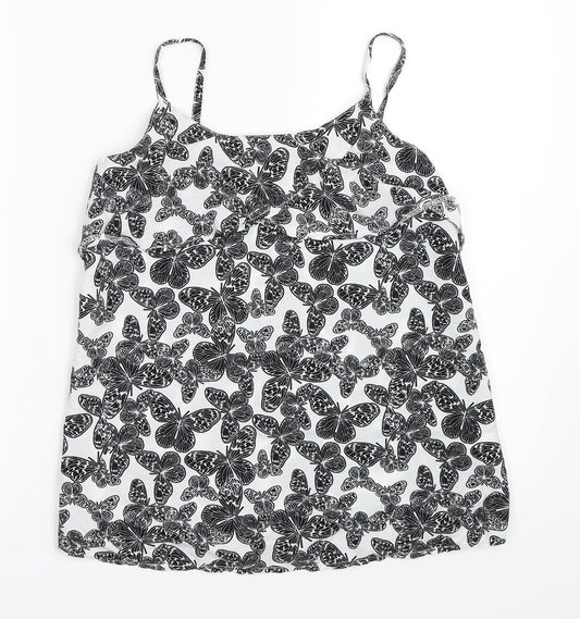 Womens UK Size 8 Pep&Co White Camisole Blouse