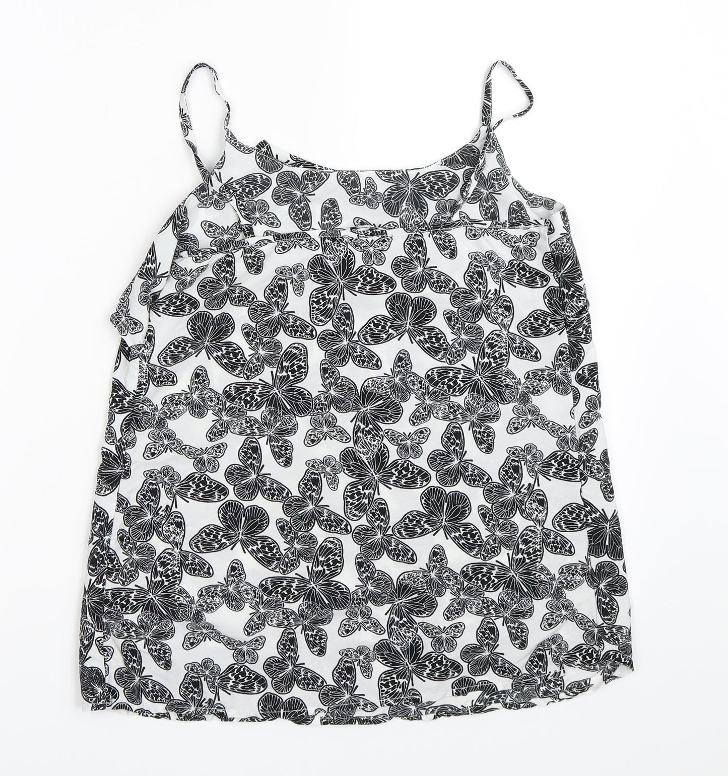 Womens UK Size 8 Pep&Co White Camisole Blouse