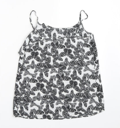 Womens UK Size 8 Pep&Co White Camisole Blouse