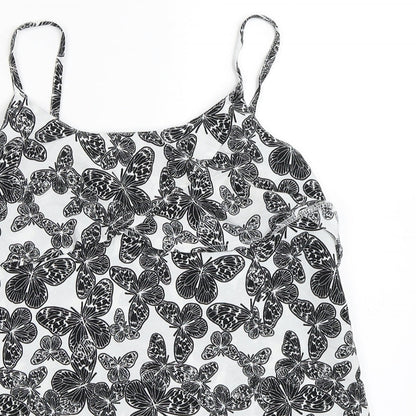 Womens UK Size 8 Pep&Co White Camisole Blouse