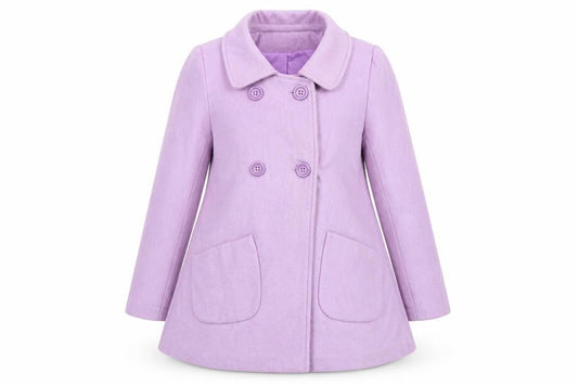 Womens UK Size S Preworn Purple Pea Coat