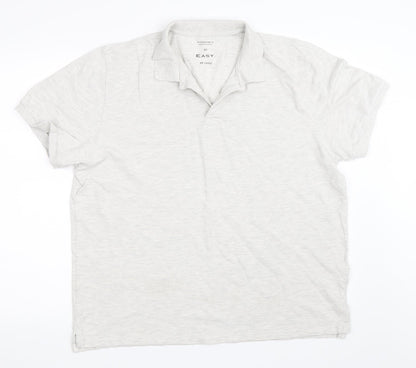 Easy Mens Grey    Polo Size 2XL